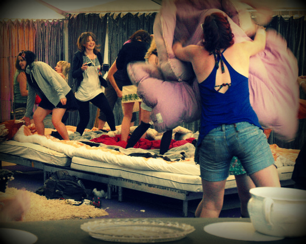 pillow fight hotel